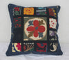 Suzani Pillow 16"x16", Suzani Patchwork Pillow Cushion Cover, decorative throw