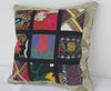 Suzani Pillow, Suzani Patchwork Pillow Cushion Cover 16"x16" decorative throw