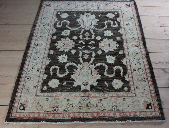 Turkish Carpet Rug 5x7 ft, Oushak Carpet Rug 5x6.8