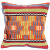 Turkish Kilim Pillow 16x16, Kilim Rug Cushion Cover 16x16