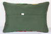 Turkish Kilim Lumbar Pillow 20x14, Kilim Rug Lumbar Cushion Cover