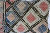 Antique Turkish Kilim Lumbar Pillow 22x15, Kilim Rug Lumbar Cushion Cover