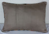 Antique Turkish Kilim Lumbar Pillow 22x15, Kilim Rug Lumbar Cushion Cover
