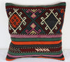 Turkish Kilim Pillow 20x20, Kilim Rug Cushion Cover