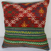 Turkish Kilim Pillow 20" x 20", Kilim Rug Cushion Cover 20x20