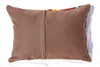 Turkish Patchwork Kilim Lumbar Pillow 19x14, Kilim Rug Lumbar Cushion Cover 19x14
