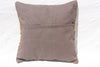 Antique Turkish Kilim Pillow 16x16, Kilim Rug Cushion 16x16