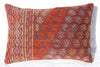 Turkish Kilim Lumbar Pillow 23x16, Kilim Rug Lumbar Cushion Cover 23x16