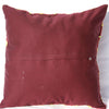 Silk Suzani Pillow 16x16, Suzani Cushion Cover, Embroidered Silk Pillow 16x16