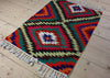 Turkish Kilim Rug 3.4 x 4.7, Geometric Kilim Rug 3x4, Turkish Classic Kilim 41x57